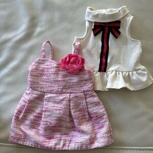 Janie and Jack baby Girl Dress and Shirt Bundle